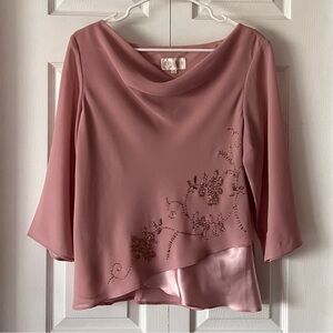 Studio I Petite Beaded Blouse